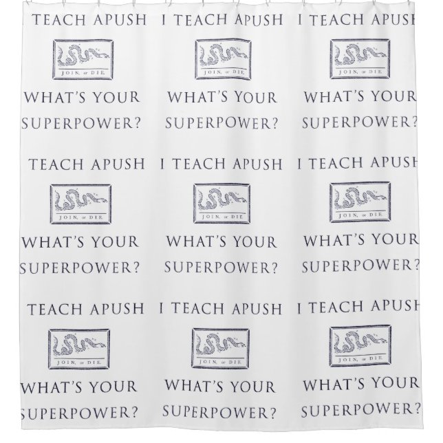 Cortina De Ducha Enseño a APUSH (Anverso)