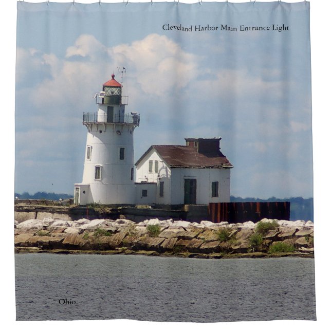 Cortina De Ducha Entrada principal del puerto de Cleveland Curtai d (Anverso)