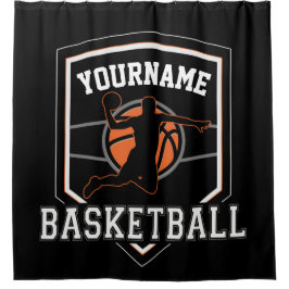 Cortina De Ducha Equipo de Slam Dunk de jugador de baloncesto perso