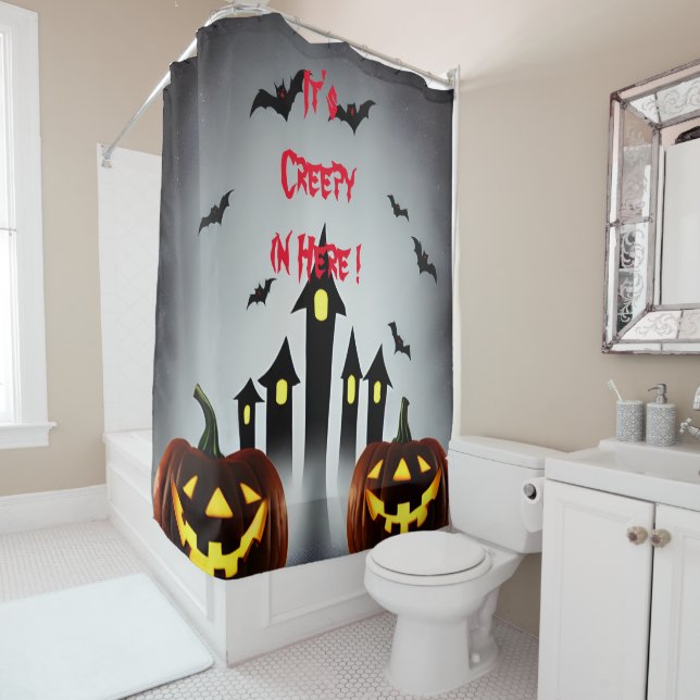 Cortina De Ducha Es escalofriante aquí (In situ)