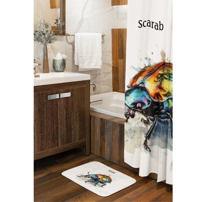 Cortina De Ducha Escarabajo irlandés en acuarela, personalizado (Subido por el creador)