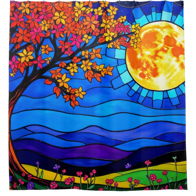 Cortina De Ducha Escenario artístico (Anverso)