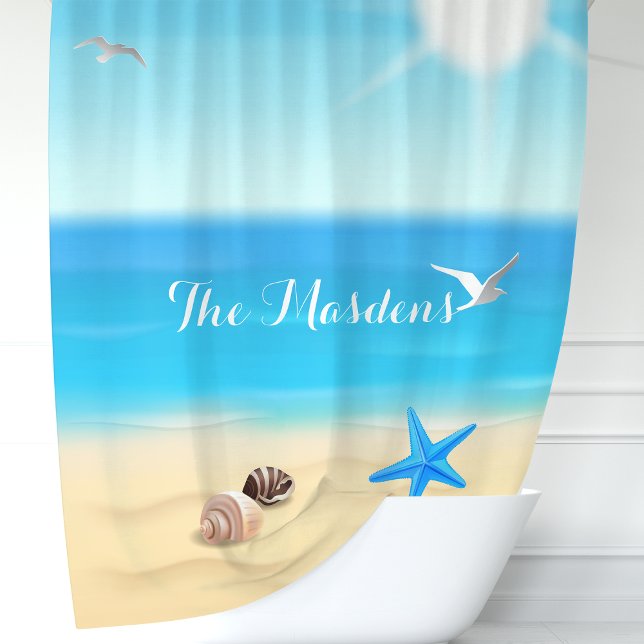 Cortina De Ducha Escenario de playa personalizado (Subido por el creador)