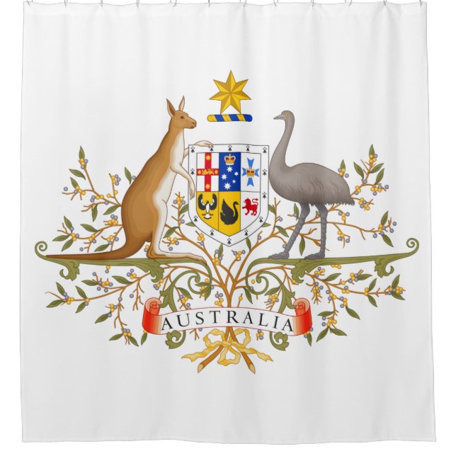 Cortina De Ducha Escudo de Australia (Anverso)