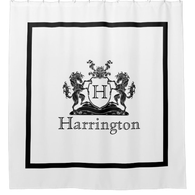 Cortina De Ducha Escudo de Caballo Real (Anverso)