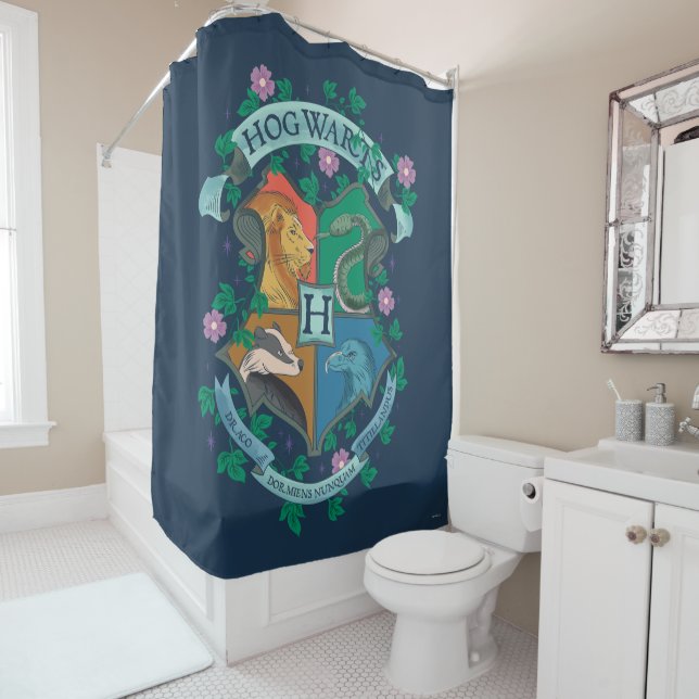 Cortina De Ducha Escudo floral de HOGWARTS™ (In situ)
