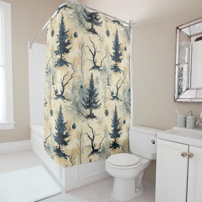 Cortina De Ducha Espantoso árbol de Navidad (In situ)