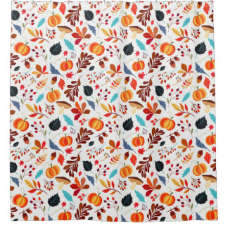 Cortina De Ducha Especie de calabaza otoñal