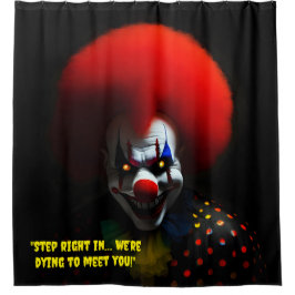 Cortina De Ducha Espeluznante payaso Phobia Scary Gag Personalizado