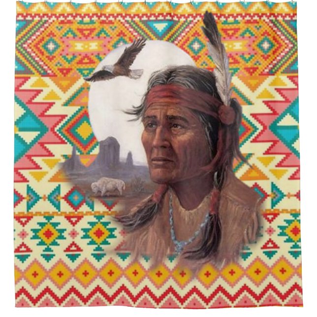 Cortina De Ducha Espíritu Del Padre Águila (Anverso)