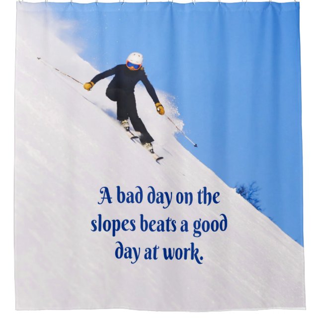 Cortina De Ducha Esquí de montaña Gracioso