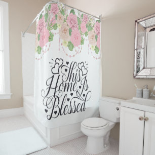Cortina De Ducha Esta Casa Es Bendecida.