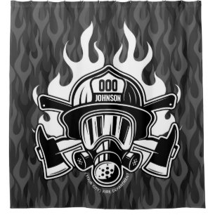 Cortina De Ducha Estación del Departamento de Bomberos de Rescate d