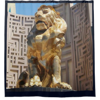 CORTINA DE DUCHA ESTADO DE LION DE ORO DE LAS VEGAS