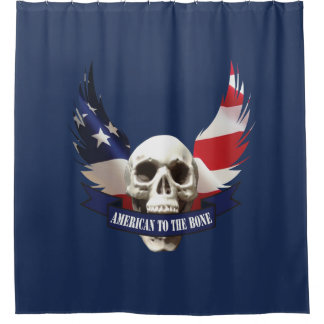 Cortina De Ducha Estadounidense al cráneo óseo