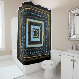 Cortina De Ducha Estampa moderna de mudcloth