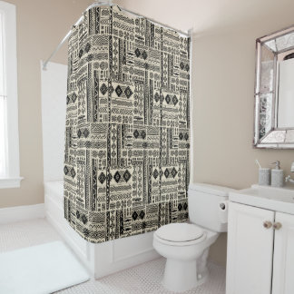 Cortina De Ducha Estampa moderna de Mudcloth