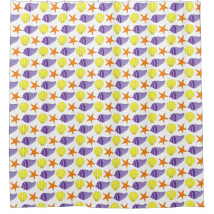 Cortina De Ducha Estanques de mar de Starfish Vacaciones en la Casa