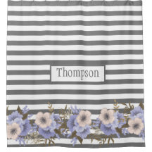 Esterillas florales de color azul polvoriento mono