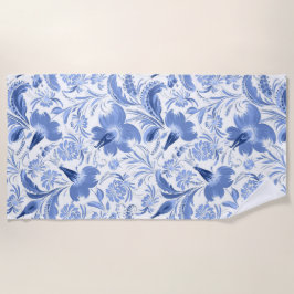 Cortina de ducha estética floral toalla de playa