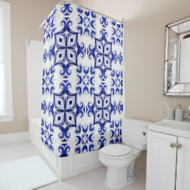 Cortina De Ducha estilo italiano, mayólica, azulejos,
