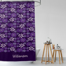 Estilo Monogramado Daro Morado Flower Doodle