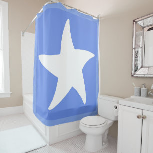 Cortina De Ducha Estrella azul del mar