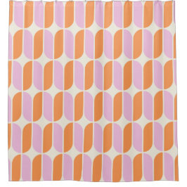 Cortina De Ducha Estrella cruzada con mosaicos de atardecer