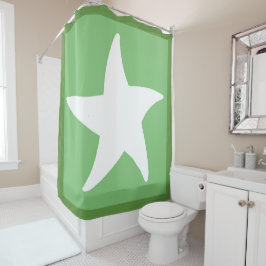 Cortina De Ducha Estrella del mar Verde