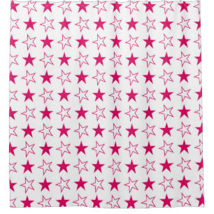 Cortina De Ducha Estrellas de color sin fisuras, vintage de estrell