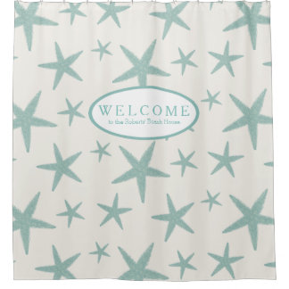 Cortina De Ducha Estrellas de mar agradables personalizadas de la