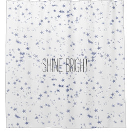 Cortina De Ducha Estrellas moradas