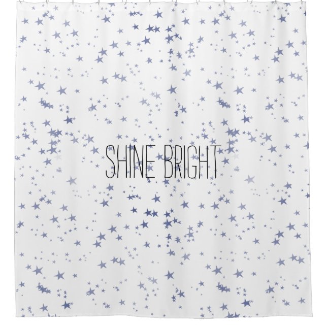 Cortina De Ducha Estrellas moradas (Anverso)