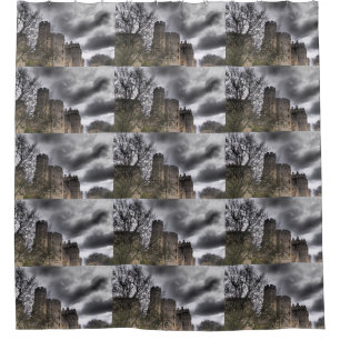 Cortina De Ducha Estructura de piedra misteriosa antigua del