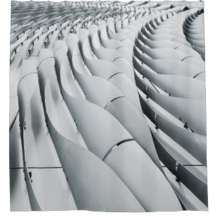 Cortina De Ducha Estructura del edificio blanco y gris