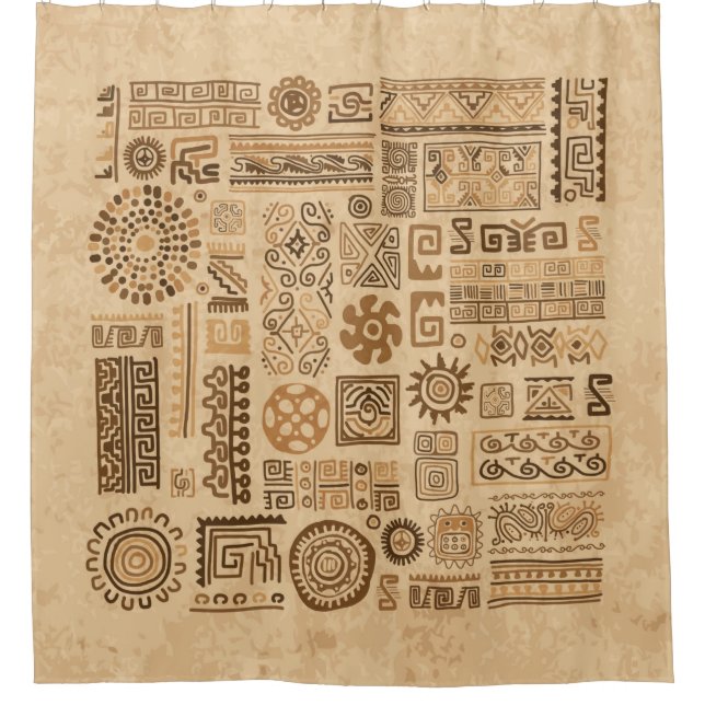 Cortina De Ducha Ethnic handmade ornament (Anverso)