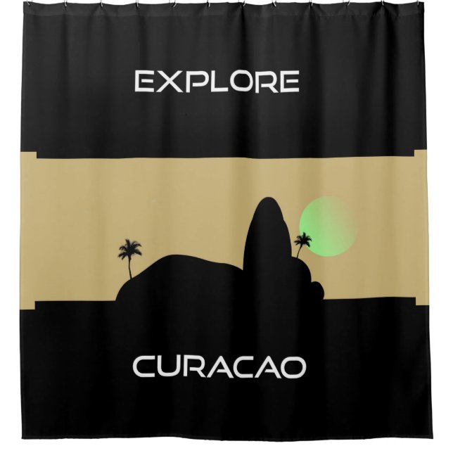 Cortina De Ducha Explorar Curazao (Anverso)