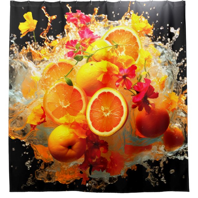 Cortina De Ducha Explosión de fruta (Anverso)
