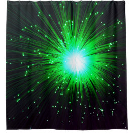 Cortina De Ducha Explosión verde