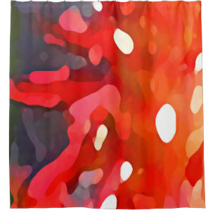 Cortina De Ducha Extracto rojo de Sun del Amy Vangsgard