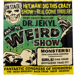 Cortina De Ducha Extraño programa de entrevistas del Dr. Jekyl
