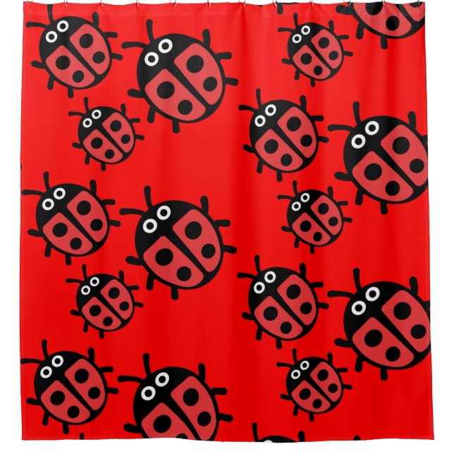 Cortina De Ducha familia ladybird (Anverso)