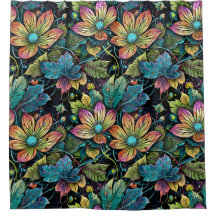 Fantasía floral vibrante