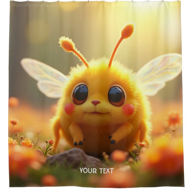 Cortina De Ducha Fantasy Bee Bug Sun (Anverso)
