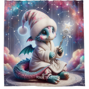 Cortina De Ducha Fantasy Cute Baby Dragon