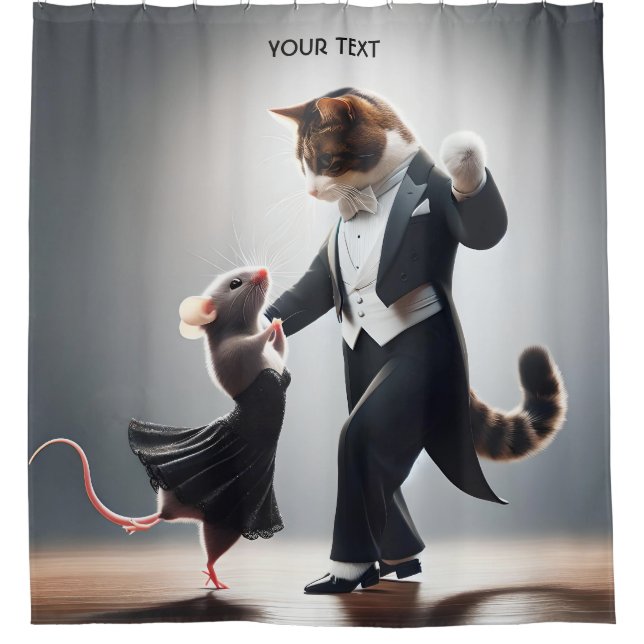 Cortina De Ducha Fantasy Cute Crocodile Lion Tango (Anverso)