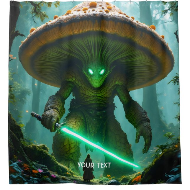 Cortina De Ducha Fantasy Cute Mushroom Saber Forest (Anverso)