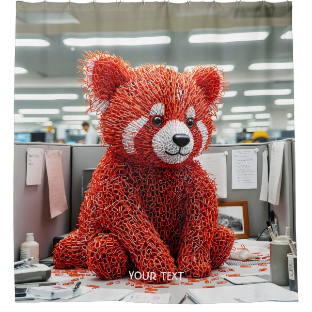 Cortina De Ducha Fantasy Cute Paper Clip Bear (Anverso)