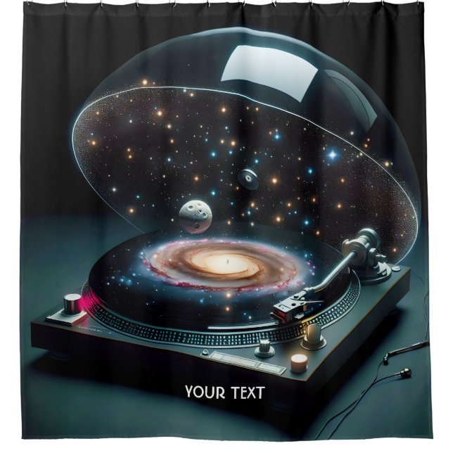 Cortina De Ducha Fantasy Cute Vinyl Player Space (Anverso)
