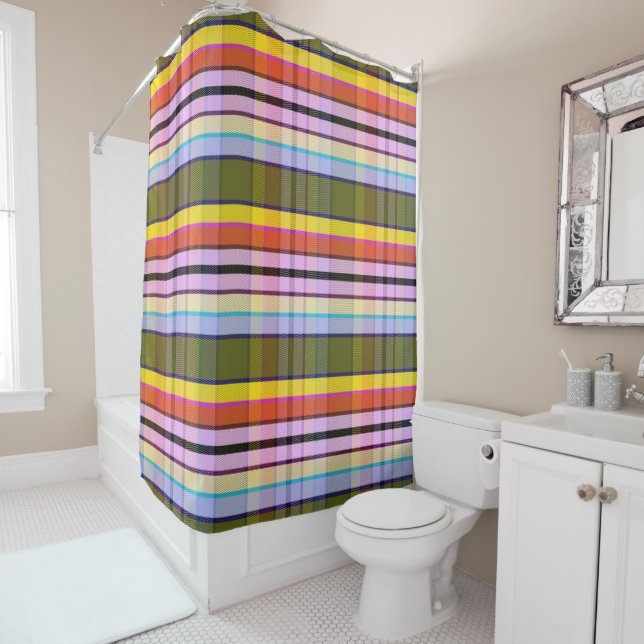 Cortina De Ducha Fantasy Mood Plaid LD (In situ)